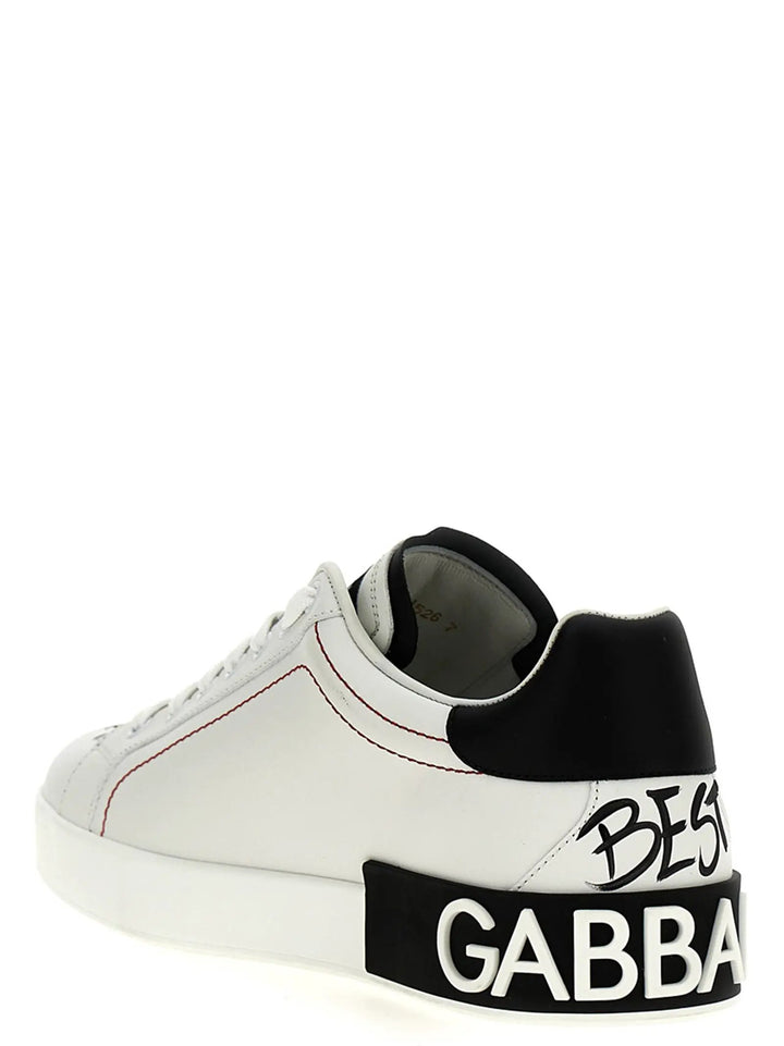 Dolce &amp; Gabbana Bicolor Calfskin Sneakers