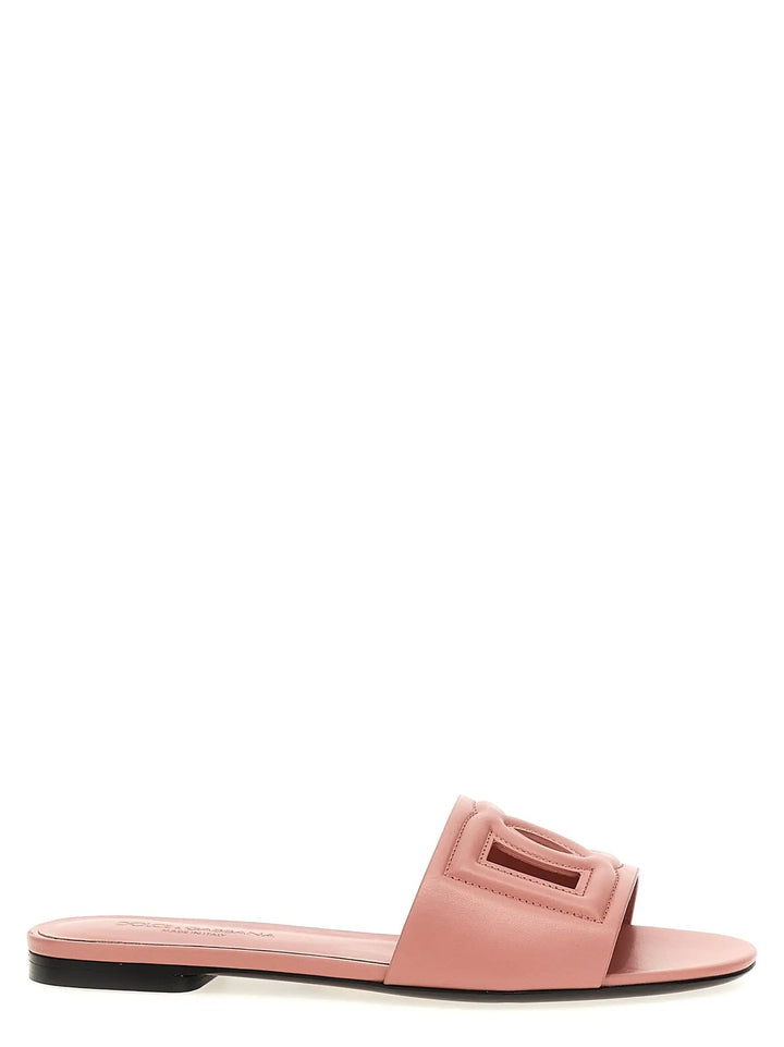 Dolce &amp; Gabbana Multicolor Calfskin Slides