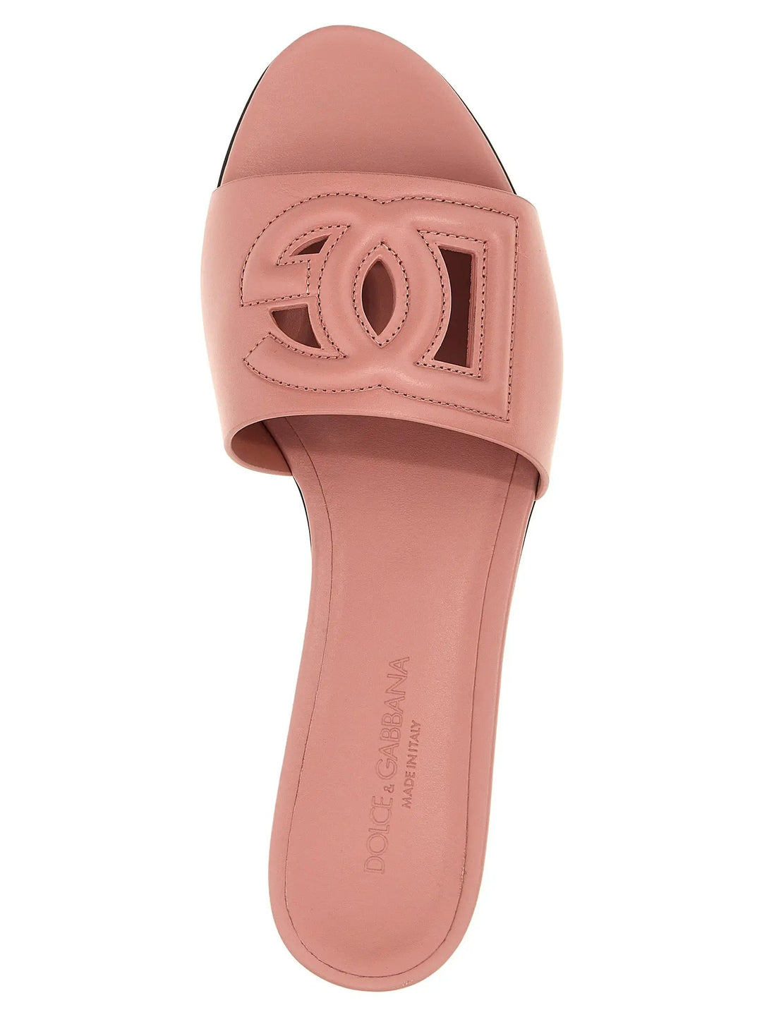 Dolce &amp; Gabbana Multicolor Calfskin Slides