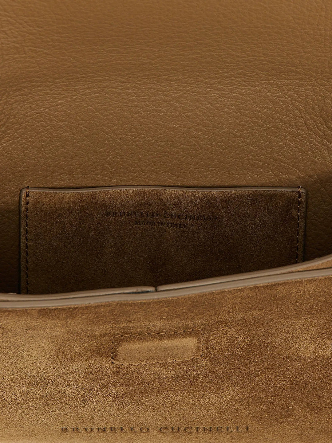 Brunello Cucinelli Brown Calfskin Clutch Bag