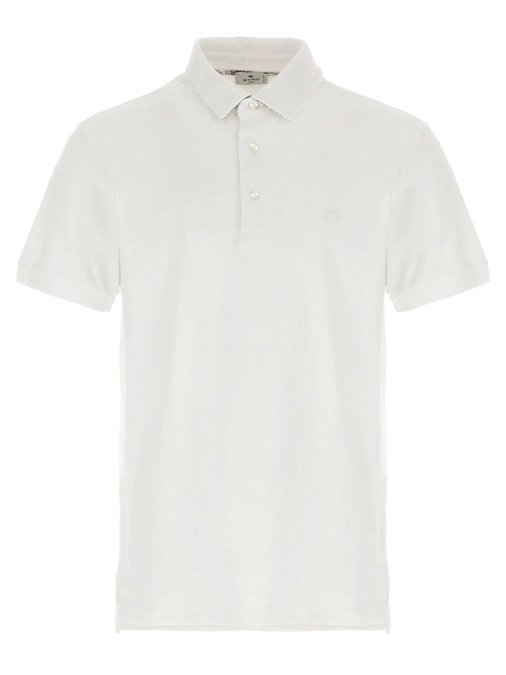 Etro White Cotton Polo Shirt