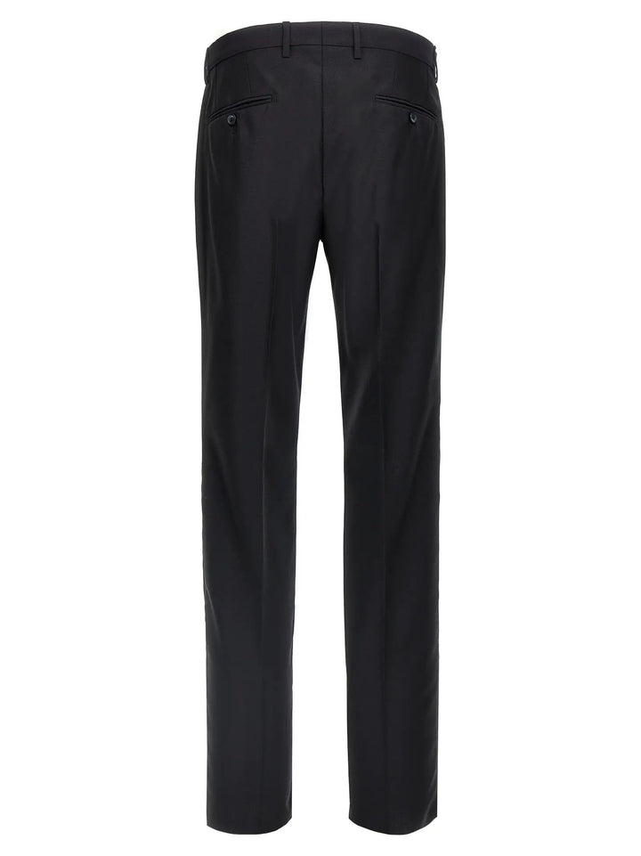 Dolce &amp; Gabbana Blue Virgin Wool Two-Piece Suit