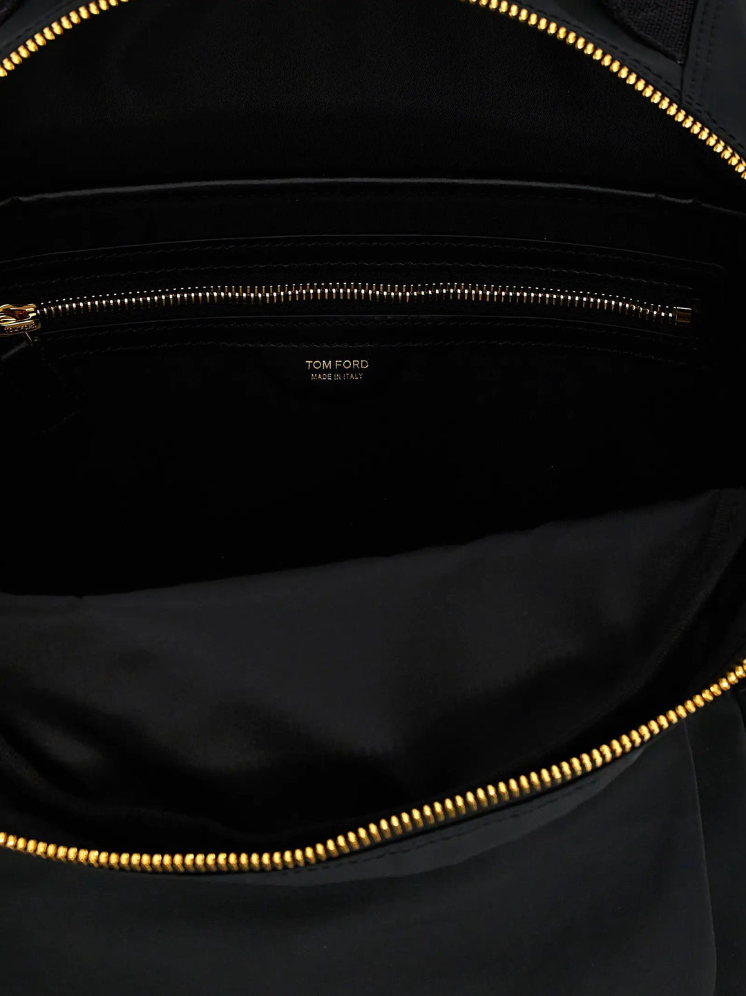 Tom Ford Black Polyester Backpack