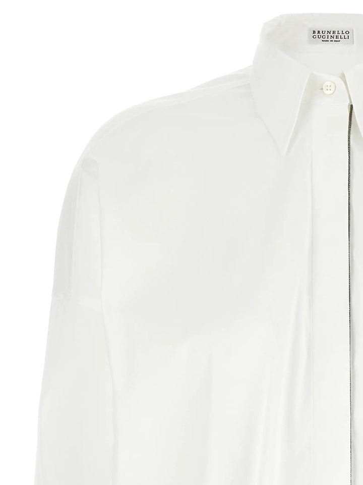 Brunello Cucinelli White Cotton Blouse