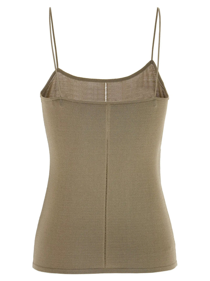 Lemaire Beige Viscose Tank Tops
