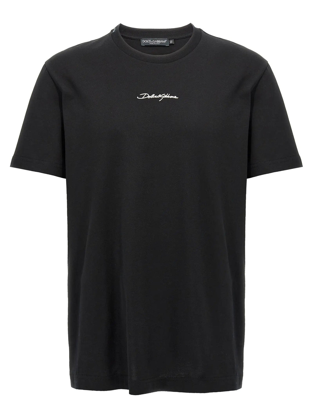 Dolce &amp; Gabbana Black Cotton T-Shirt