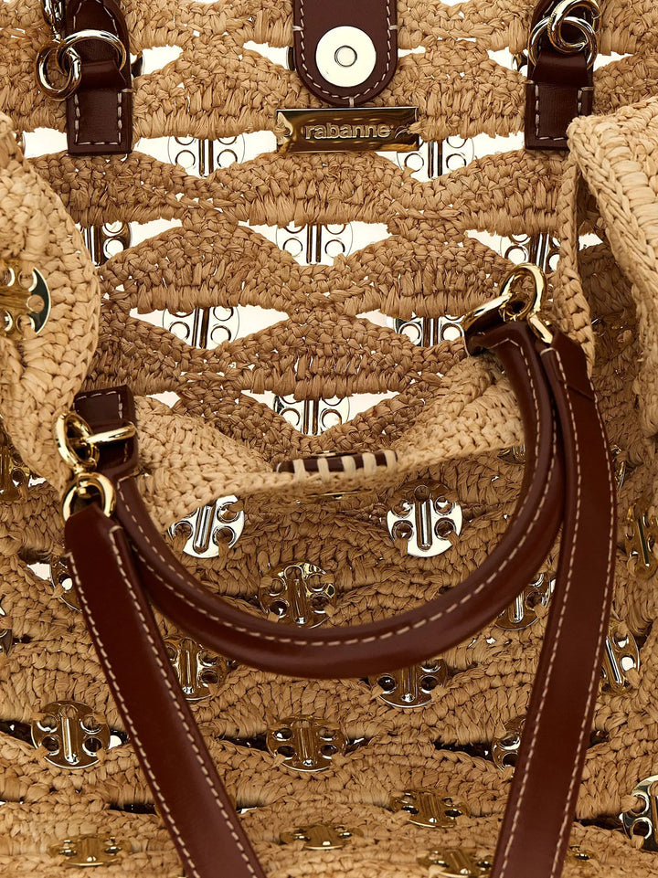 Paco Rabanne Sample Sale | Paco Rabanne Beige Raffia Handbag - | Designer outlet