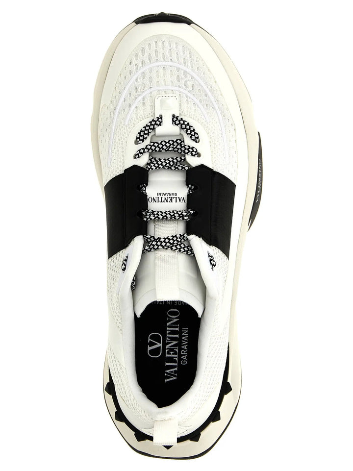 Valentino Garavani Bicolor Calfskin Athletic Sneakers