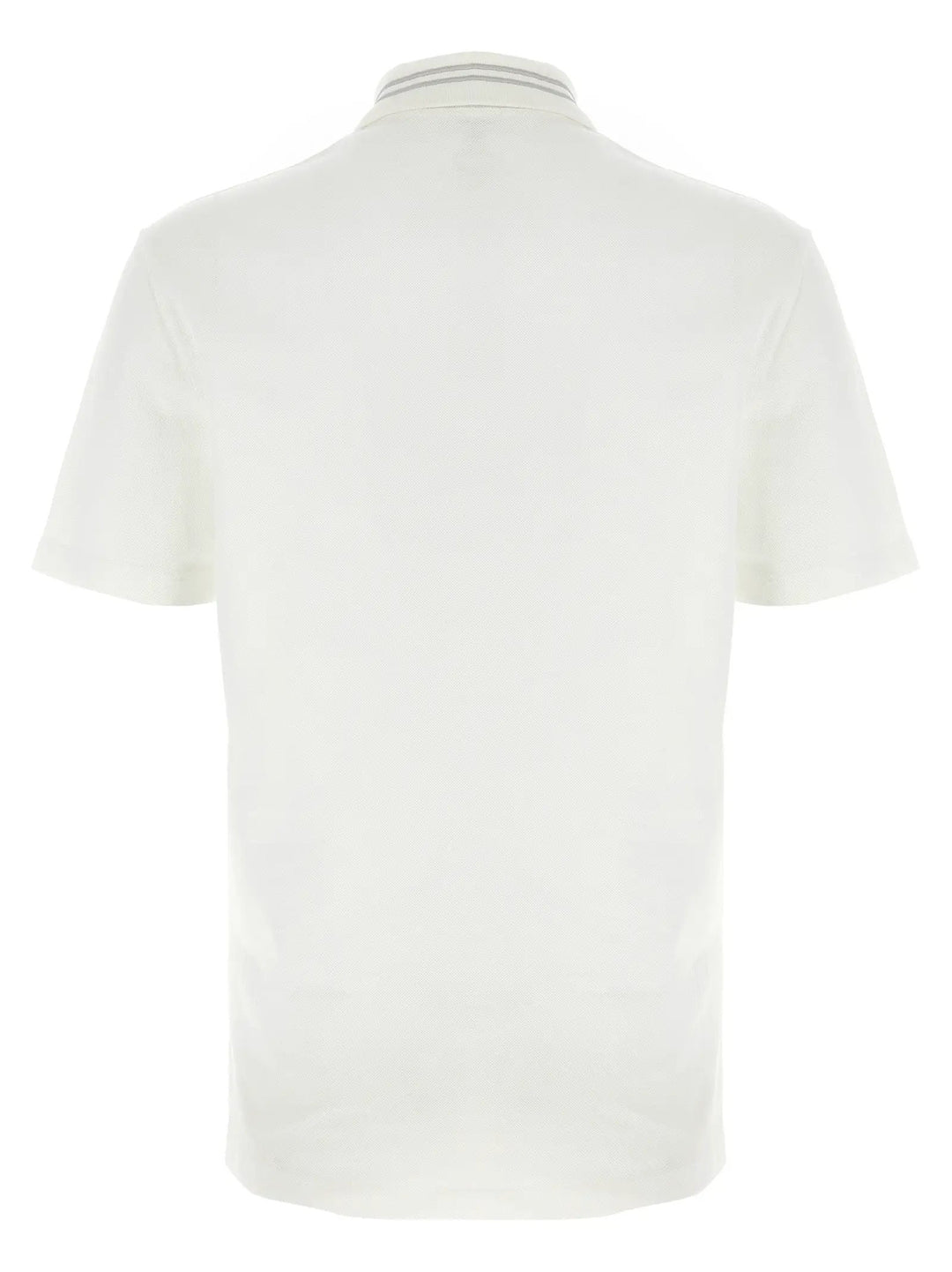Versace White Cotton Polo Shirt