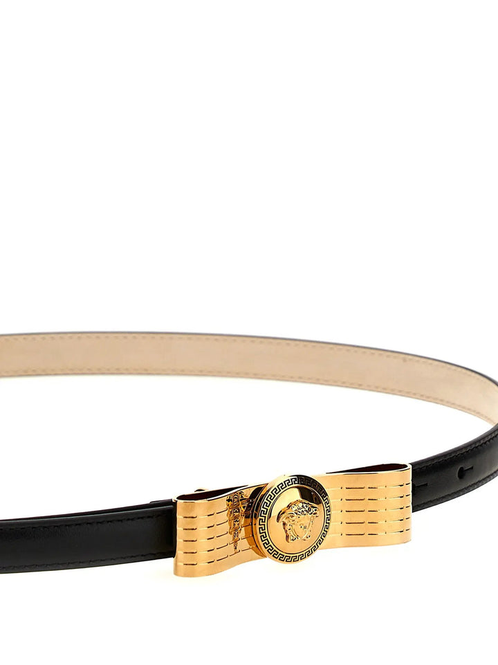 Versace Black Calfskin Regular Belt