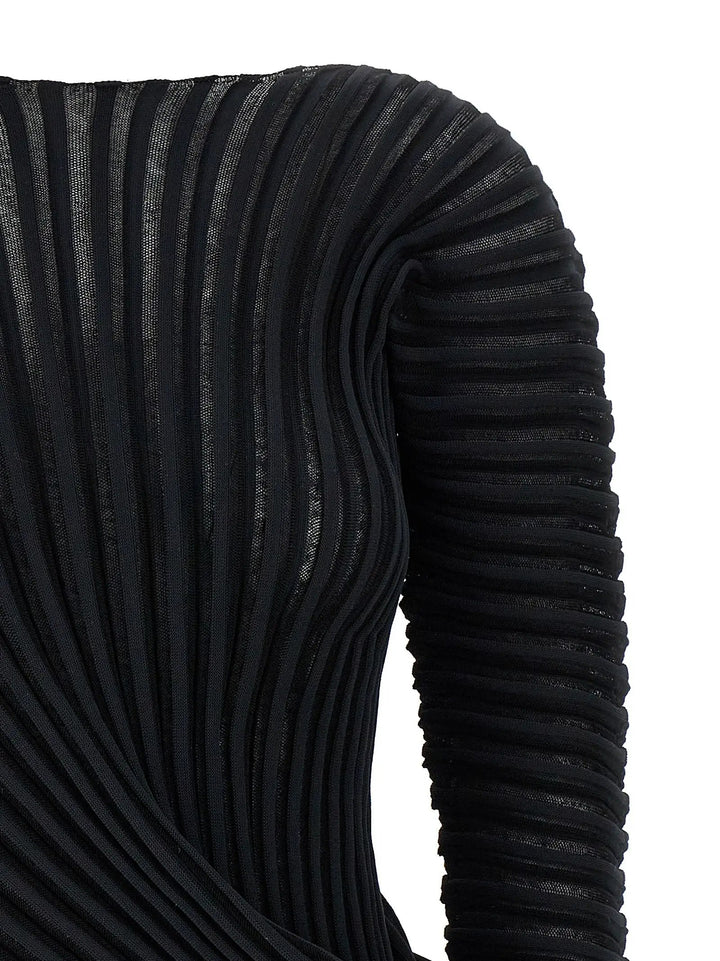 Issey Miyake Black Polyester Shirt