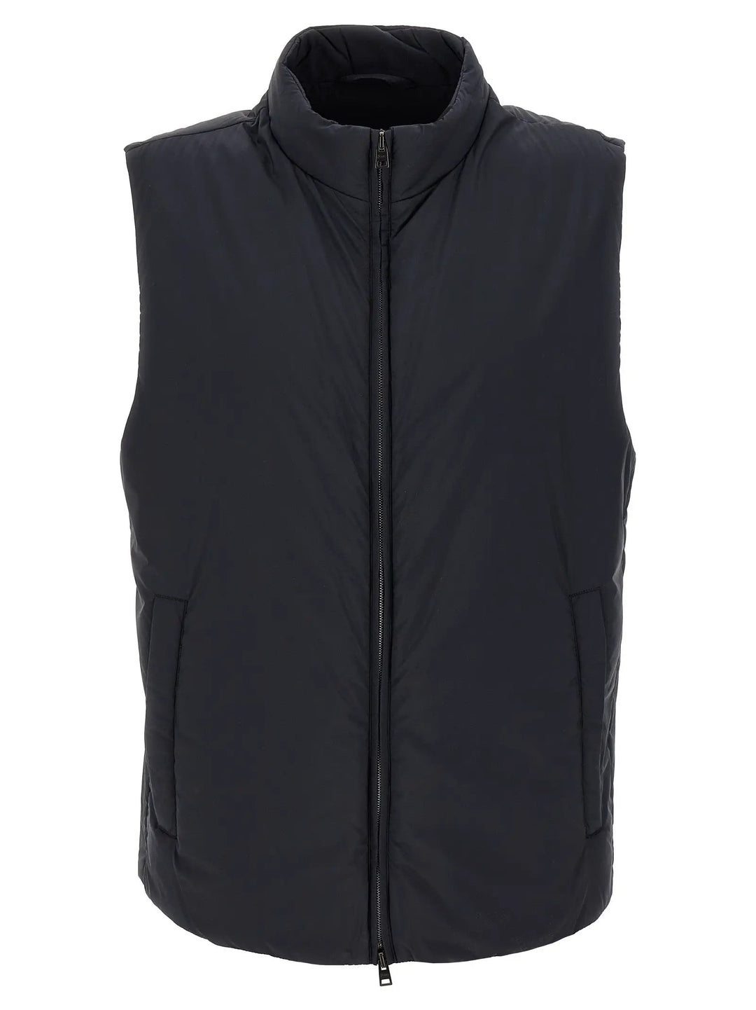 Herno Black Polyamide Sleeveless Jacket