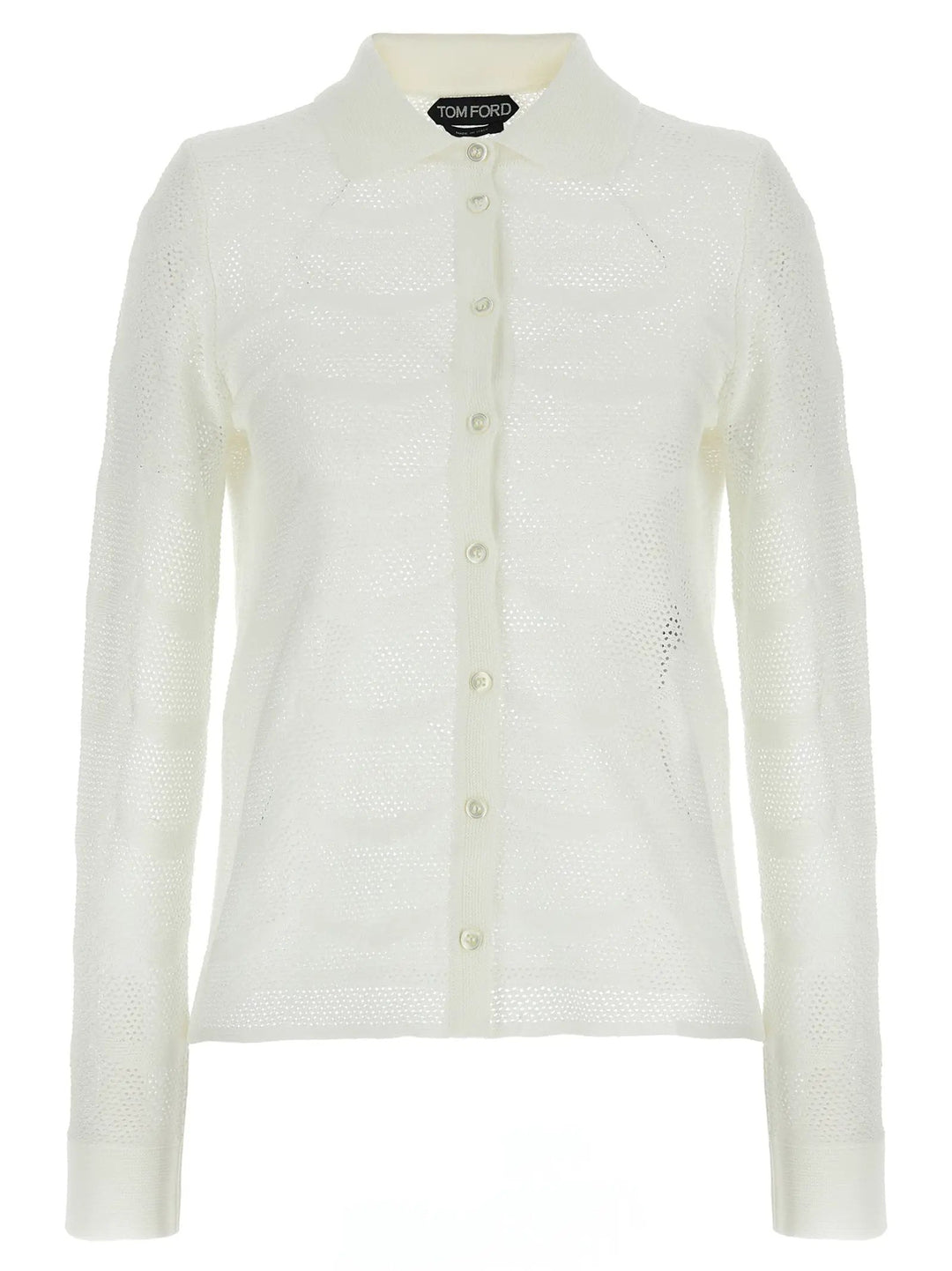 Tom Ford White Cotton Cardigan