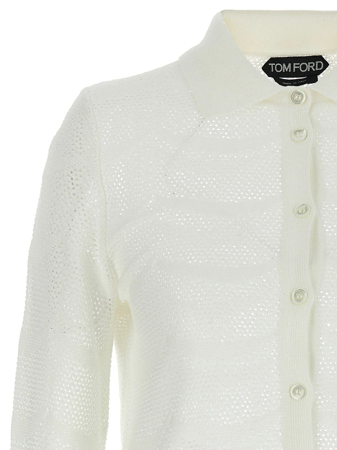 Tom Ford White Cotton Cardigan