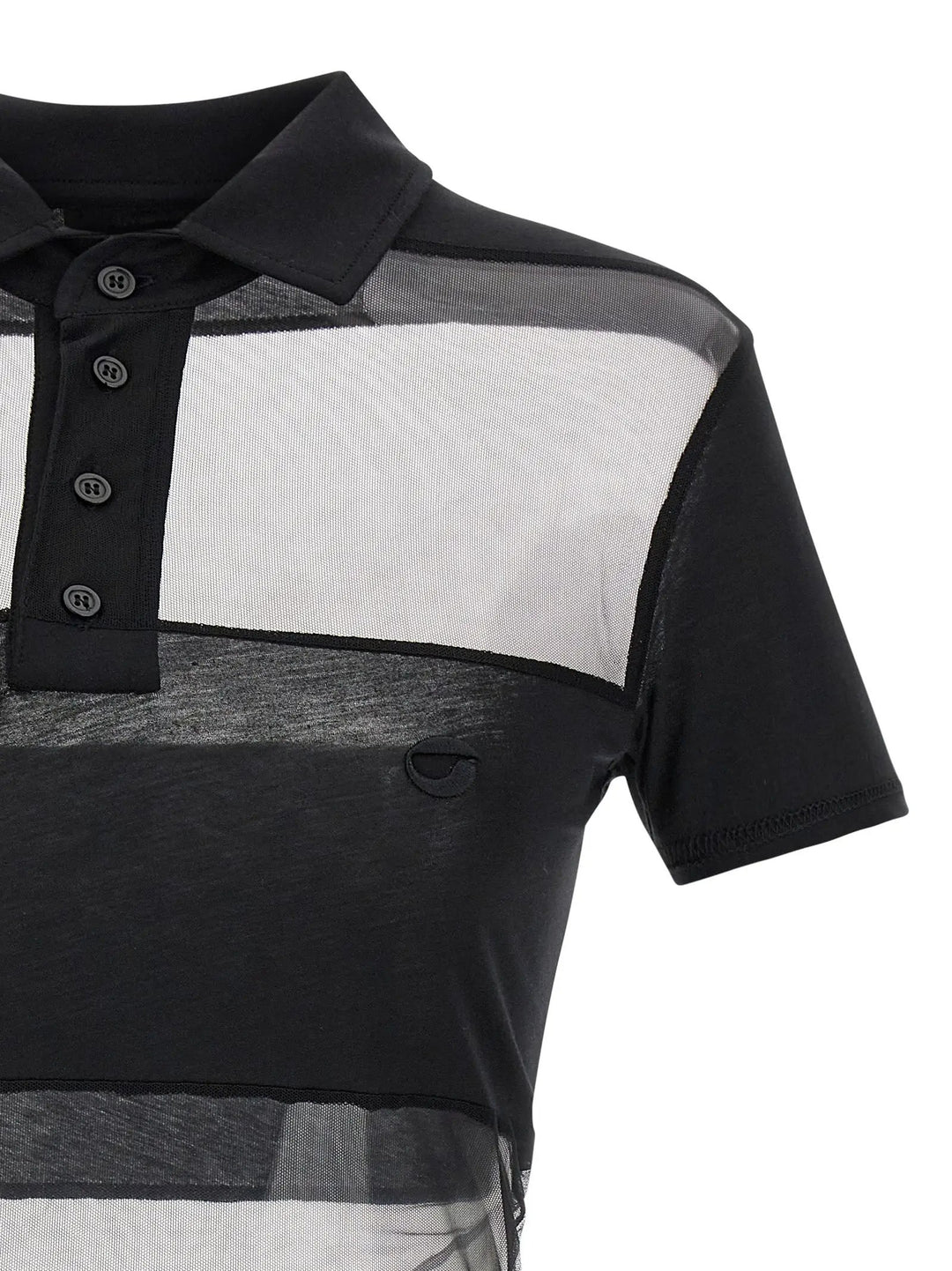 Coperni Black Cotton Polo Shirt