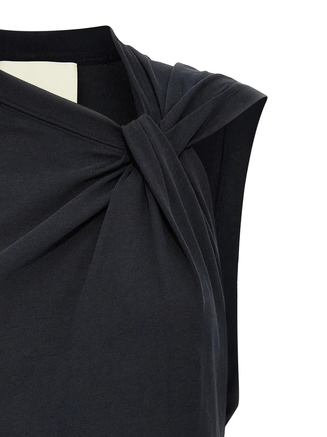 Isabel Marant Black Cotton Sleeveles T-Shirt