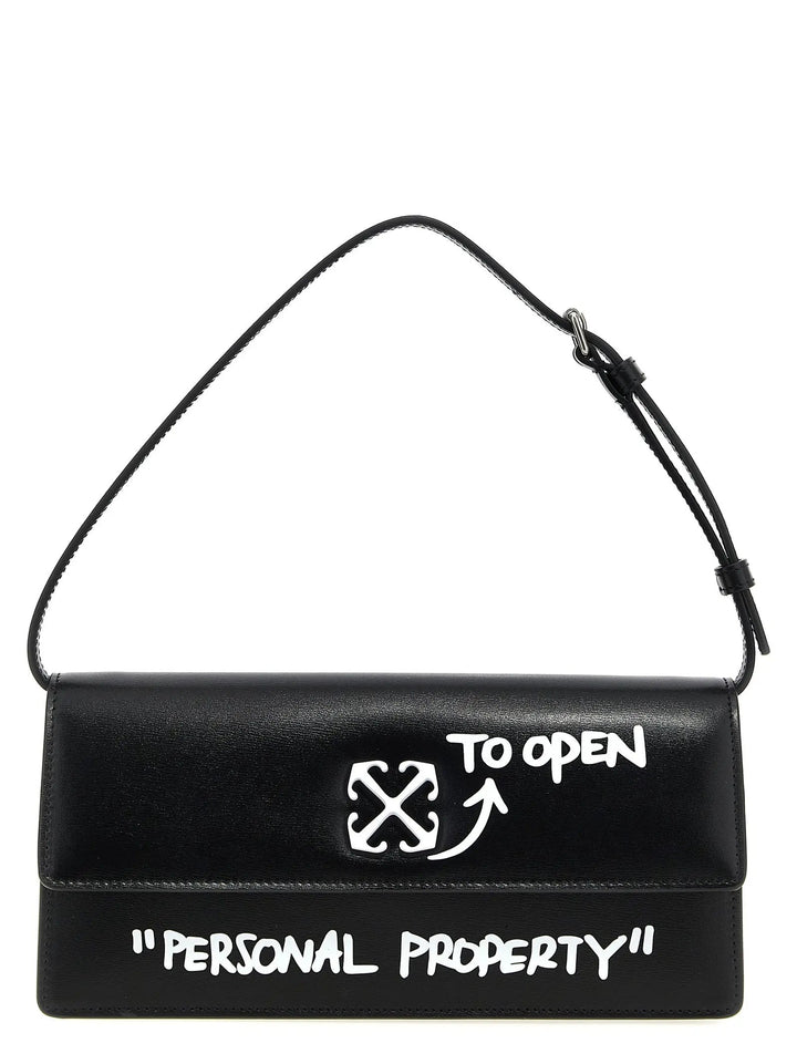 Off-White Bicolor Calfskin Shoulder Bag