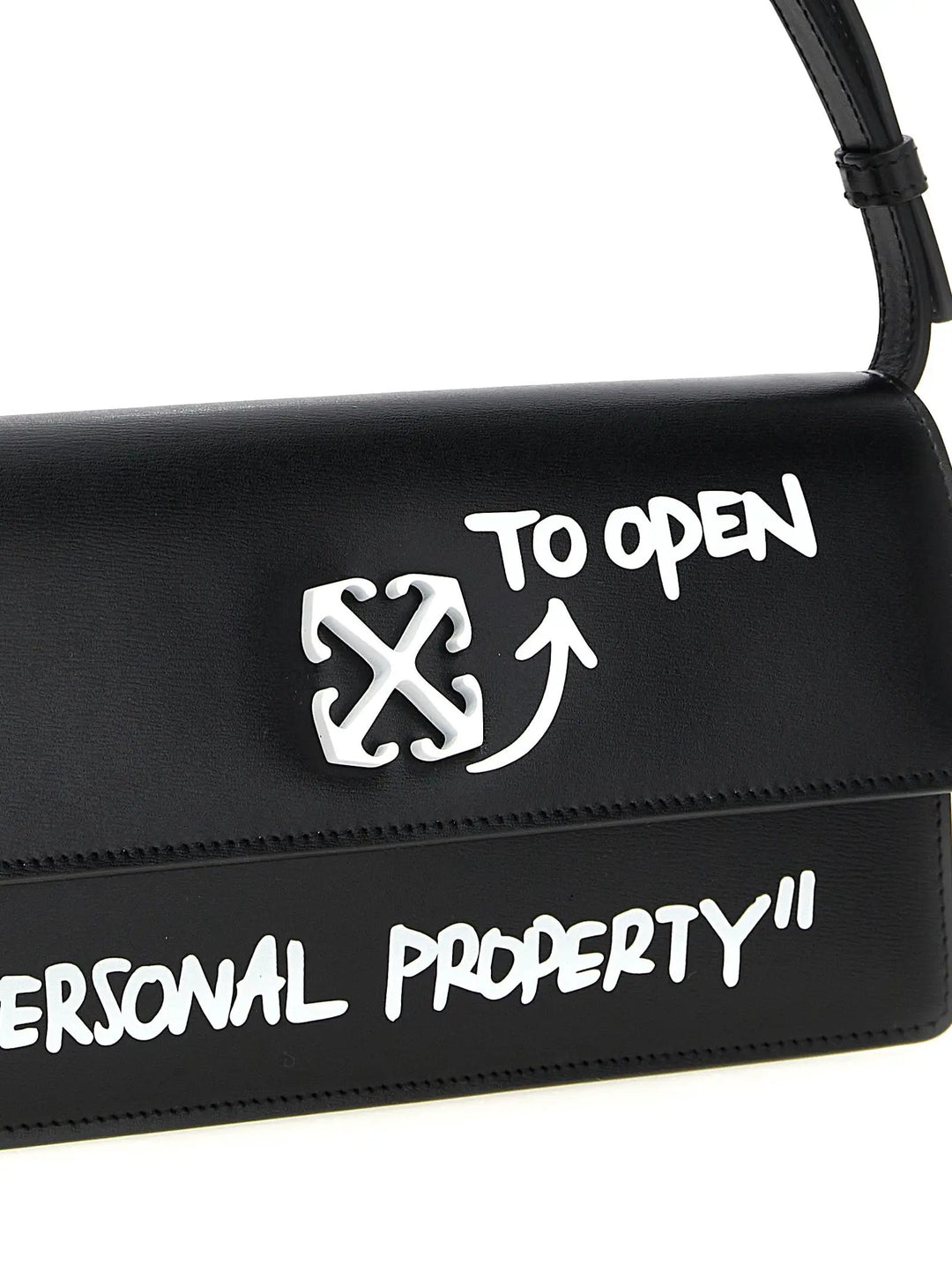 Off-White Bicolor Calfskin Shoulder Bag