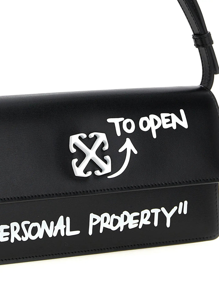 Off-White Bicolor Calfskin Shoulder Bag