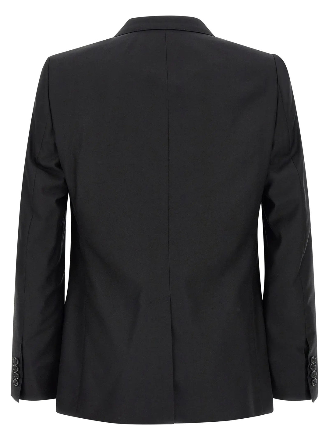 Dolce &amp; Gabbana Black Virgin Wool Two-Piece Suit