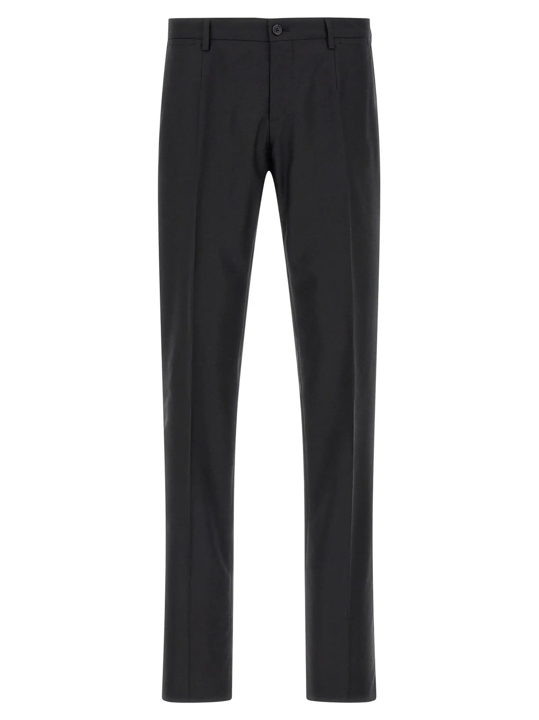 Dolce &amp; Gabbana Black Virgin Wool Two-Piece Suit