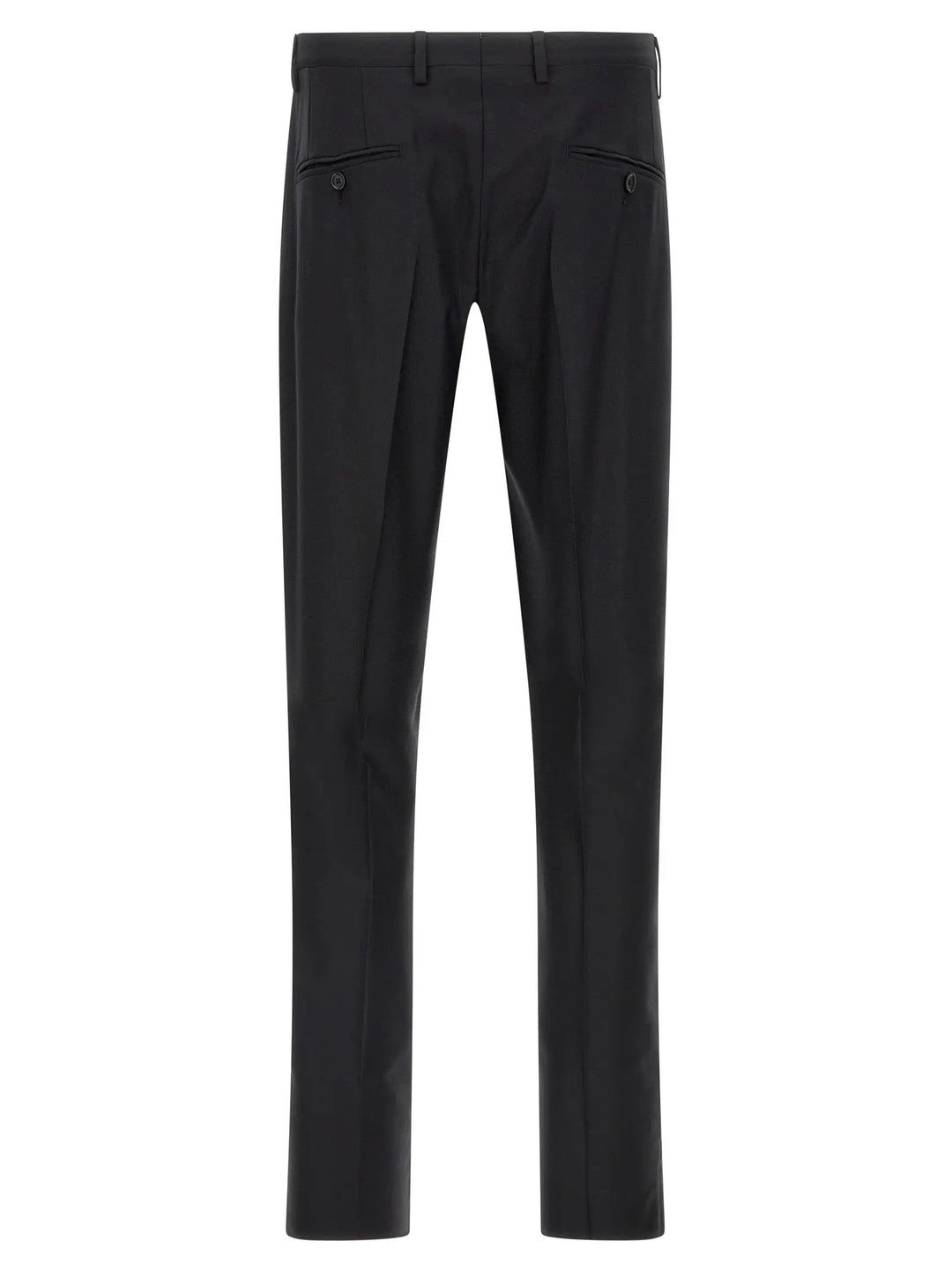 Dolce &amp; Gabbana Black Virgin Wool Two-Piece Suit