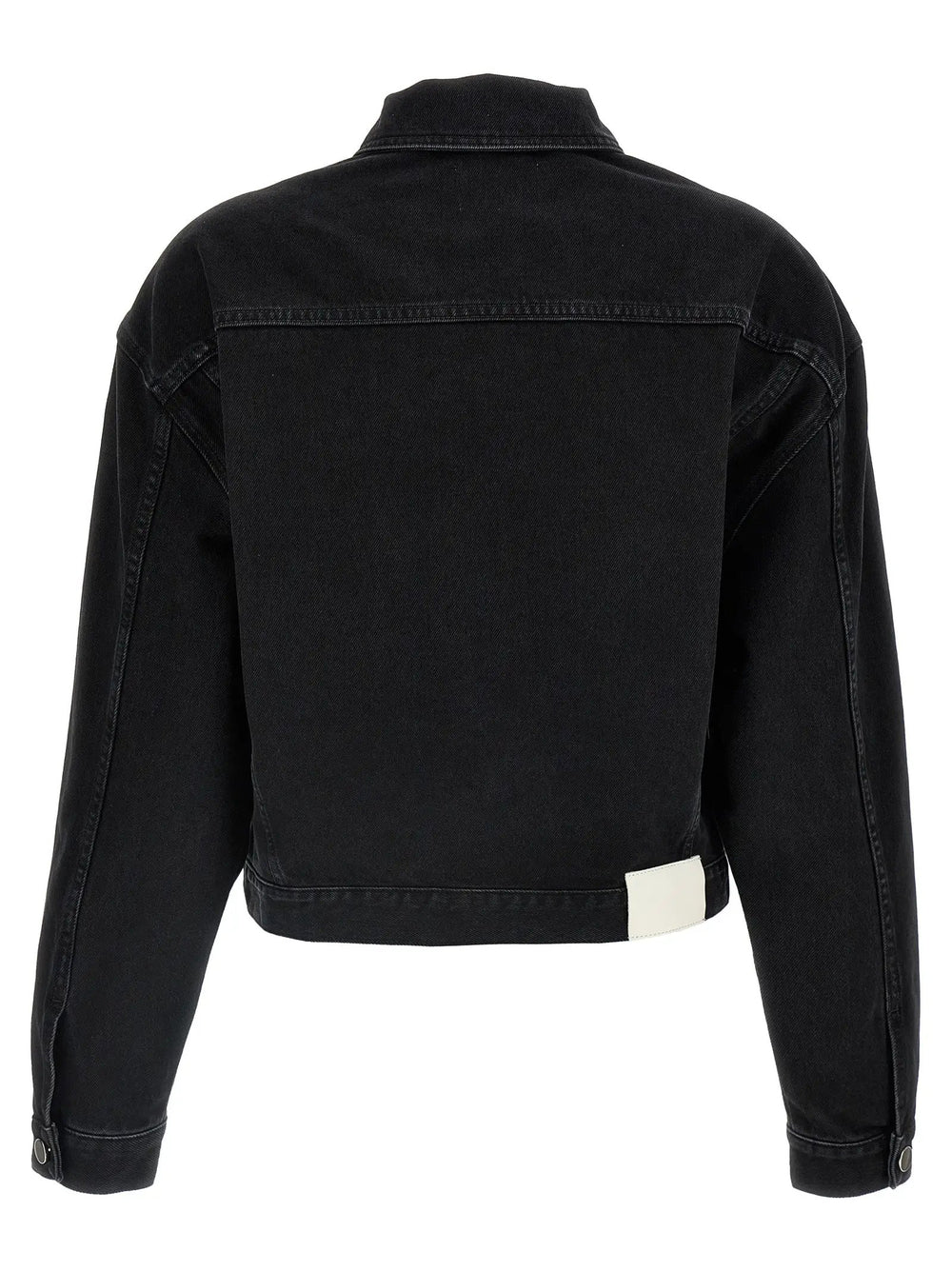 Loulou De Saison Sample Sale | Loulou De Saison Black Organic Cotton Denim Jacket - | Designer outlet