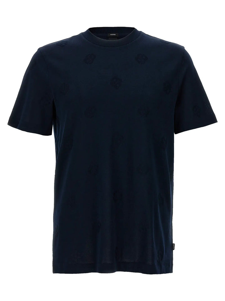 Hugo Boss Blue Cotton T-Shirt