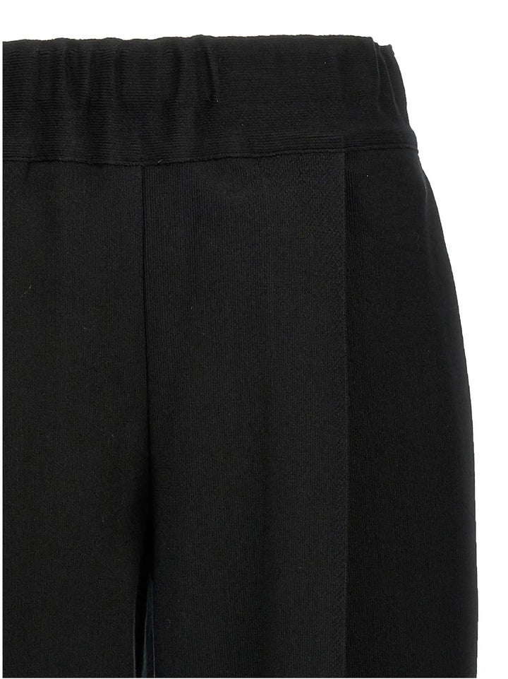 Issey Miyake Black Cotton Casual Pants