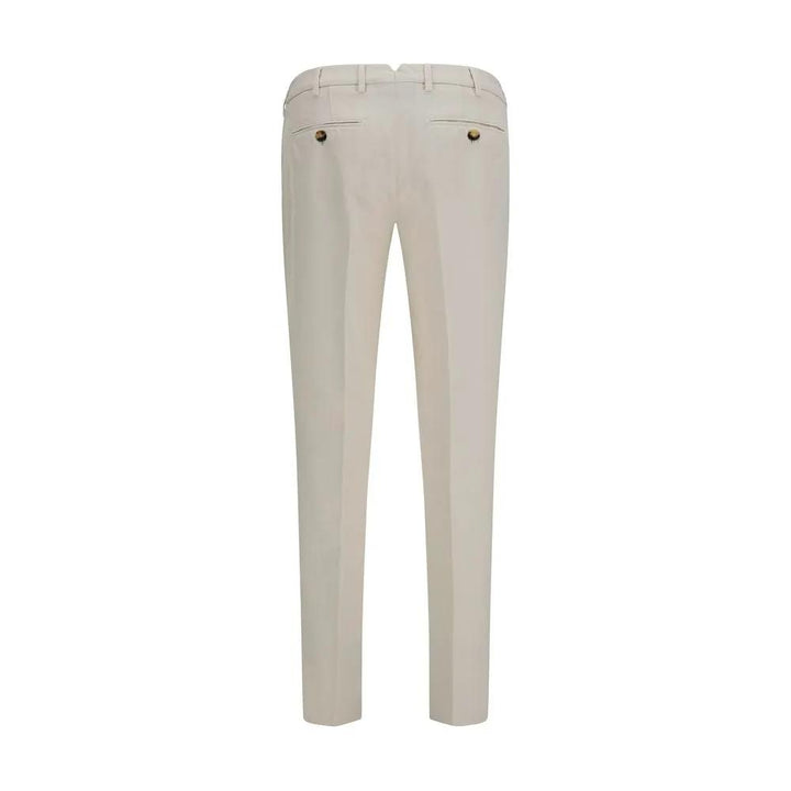 Brunello Cucinelli White Cotton Casual Pants