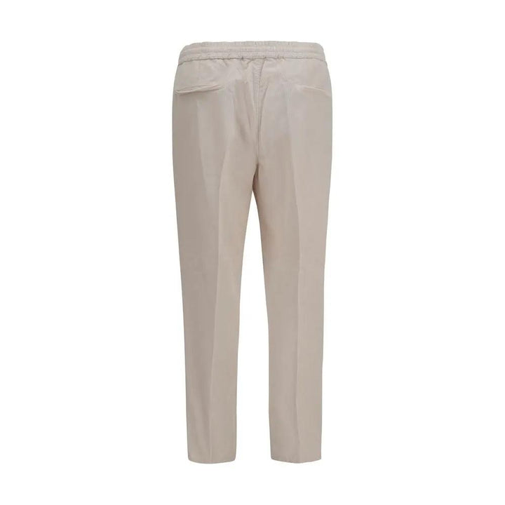 Brunello Cucinelli Beige Cotton Casual Pants