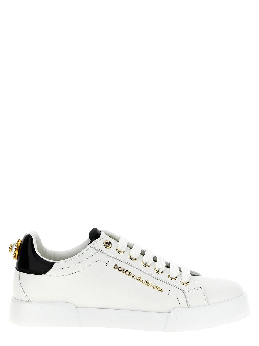 Dolce &amp; Gabbana Bicolor Calfskin Low Top Sneakers