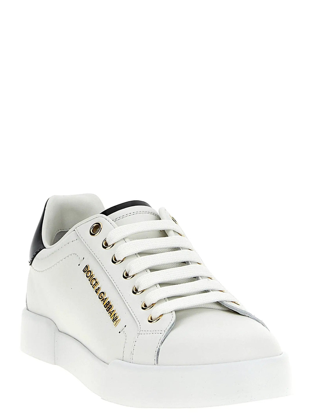 Dolce &amp; Gabbana Bicolor Calfskin Low Top Sneakers