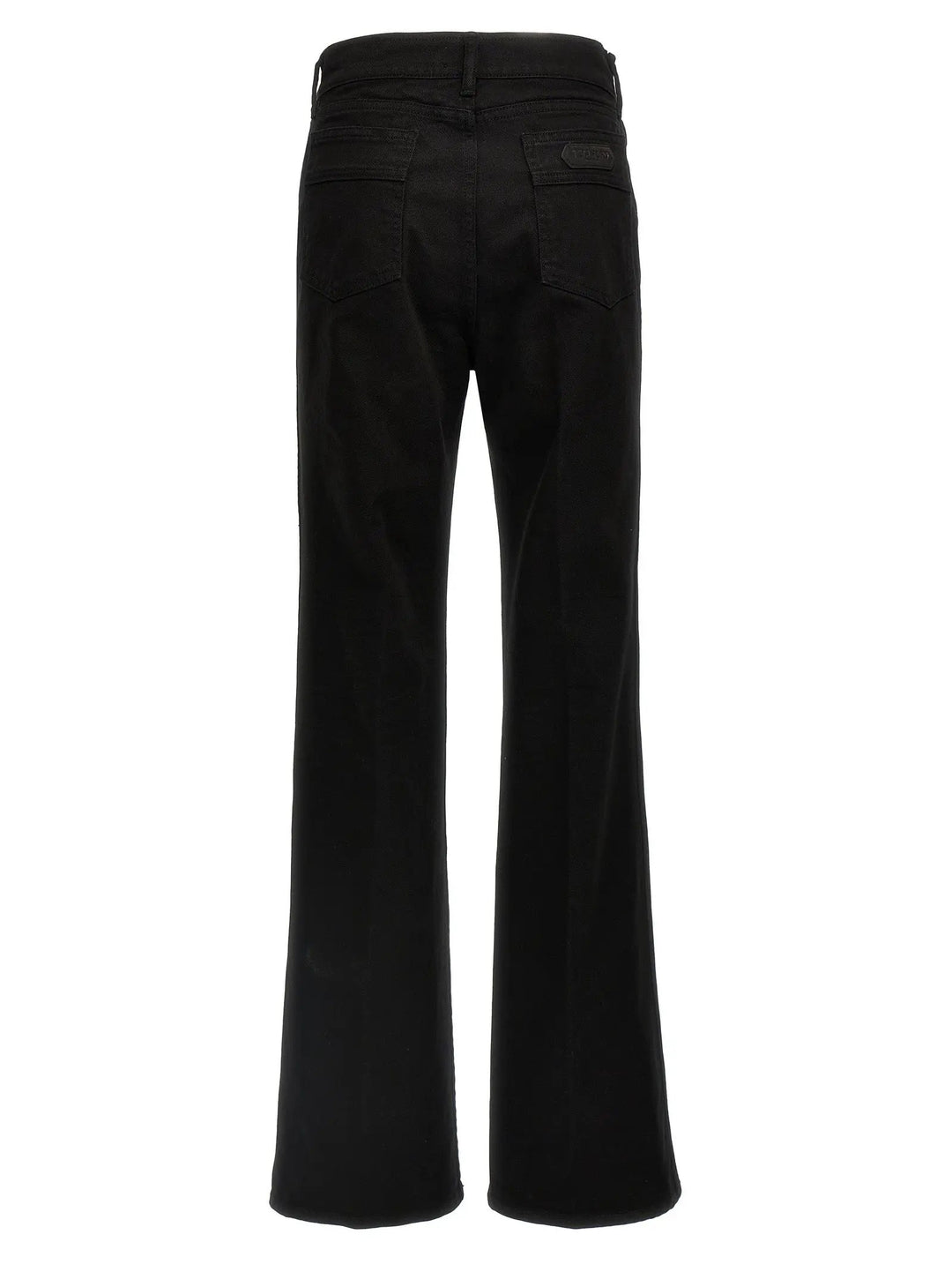 Tom Ford Black Cotton Flared Jeans