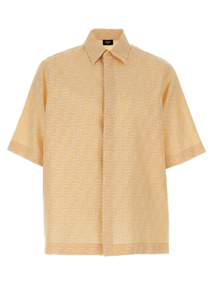 Fendi Beige Linen Blouse