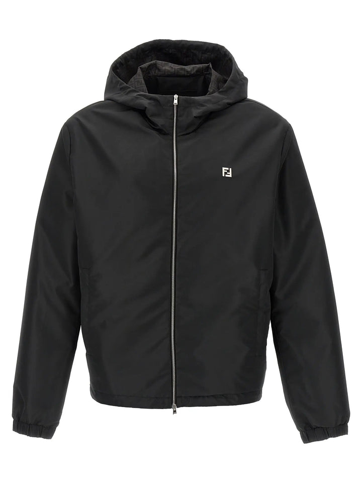 Fendi Black Polyester Shell Jacket