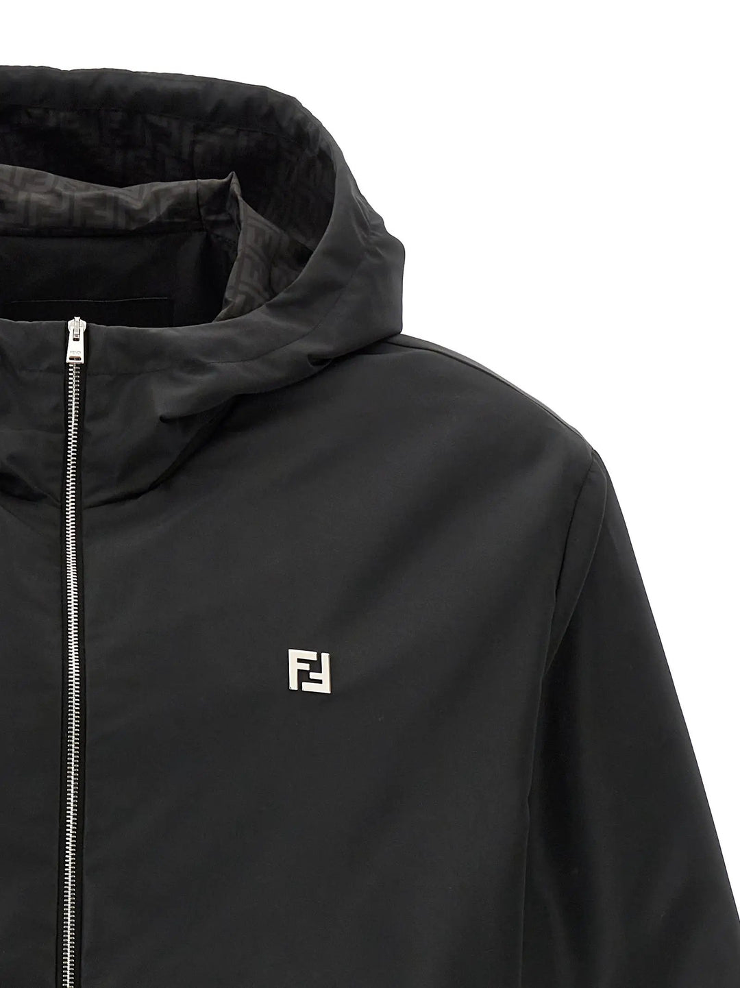 Fendi Black Polyester Shell Jacket