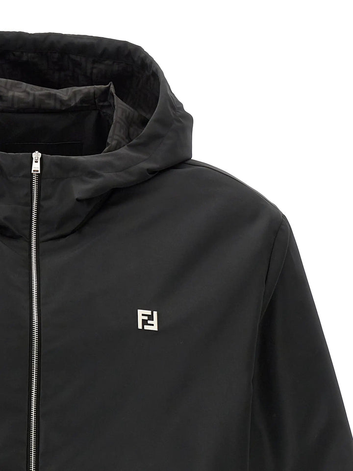 Fendi Black Polyester Shell Jacket
