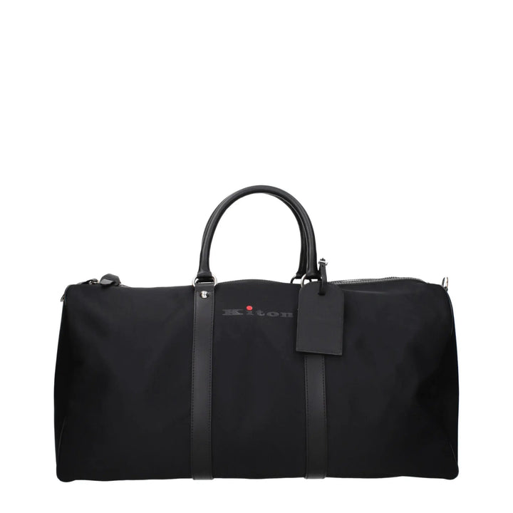 Kiton Black Nylon Luggage And Travel