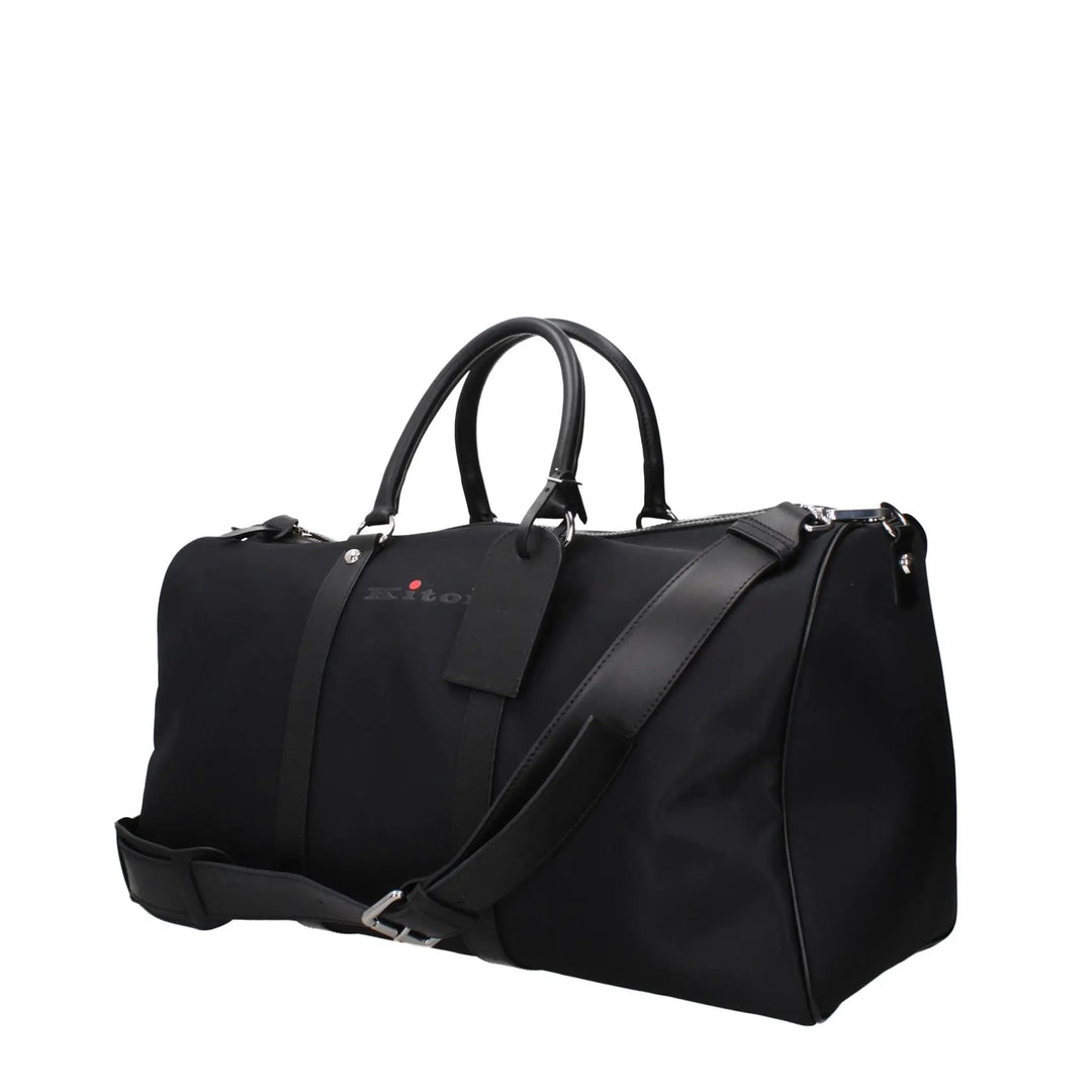 Kiton Black Nylon Luggage And Travel