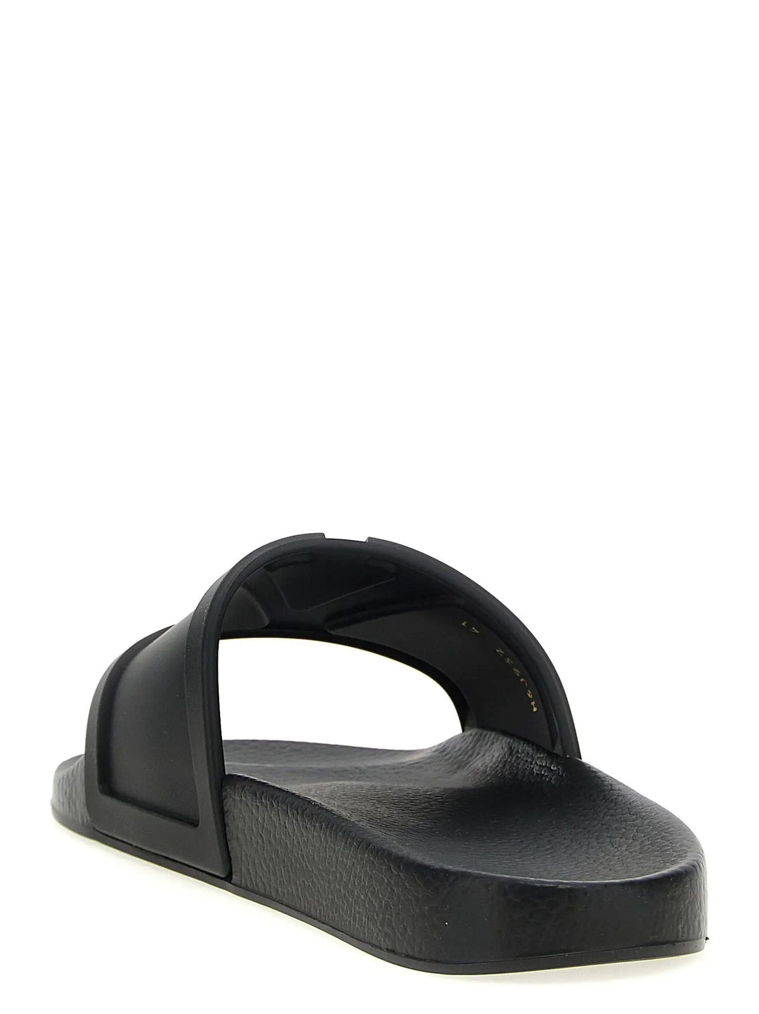 Valentino Garavani Black Plastic Slides