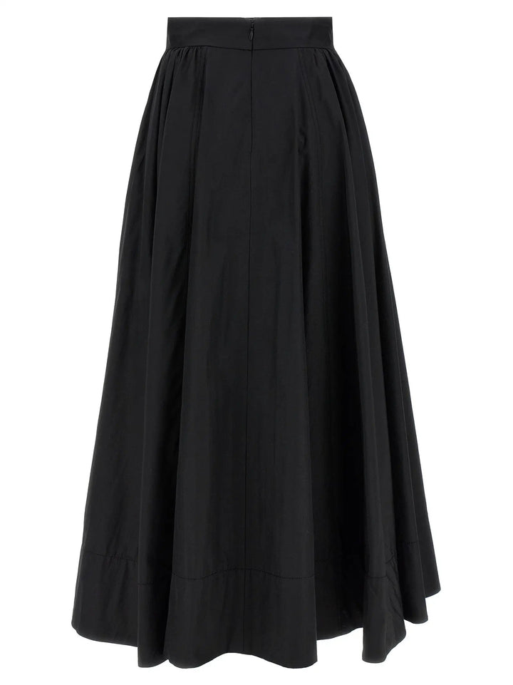 The Andamane Black Polyester Mini Skirt