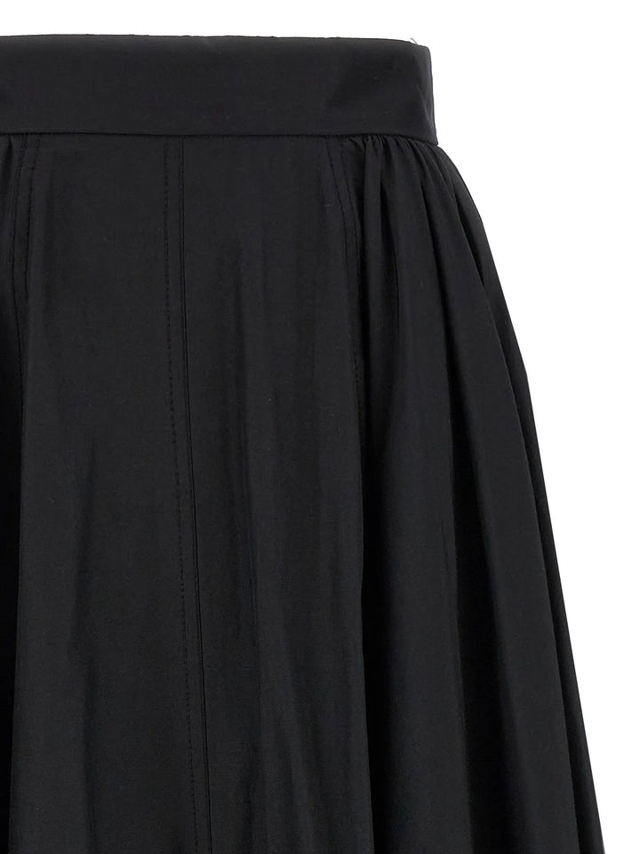 The Andamane Black Polyester Mini Skirt