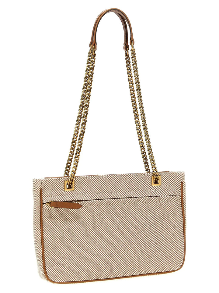 Valentino Garavani Beige Cotton Tote Bag
