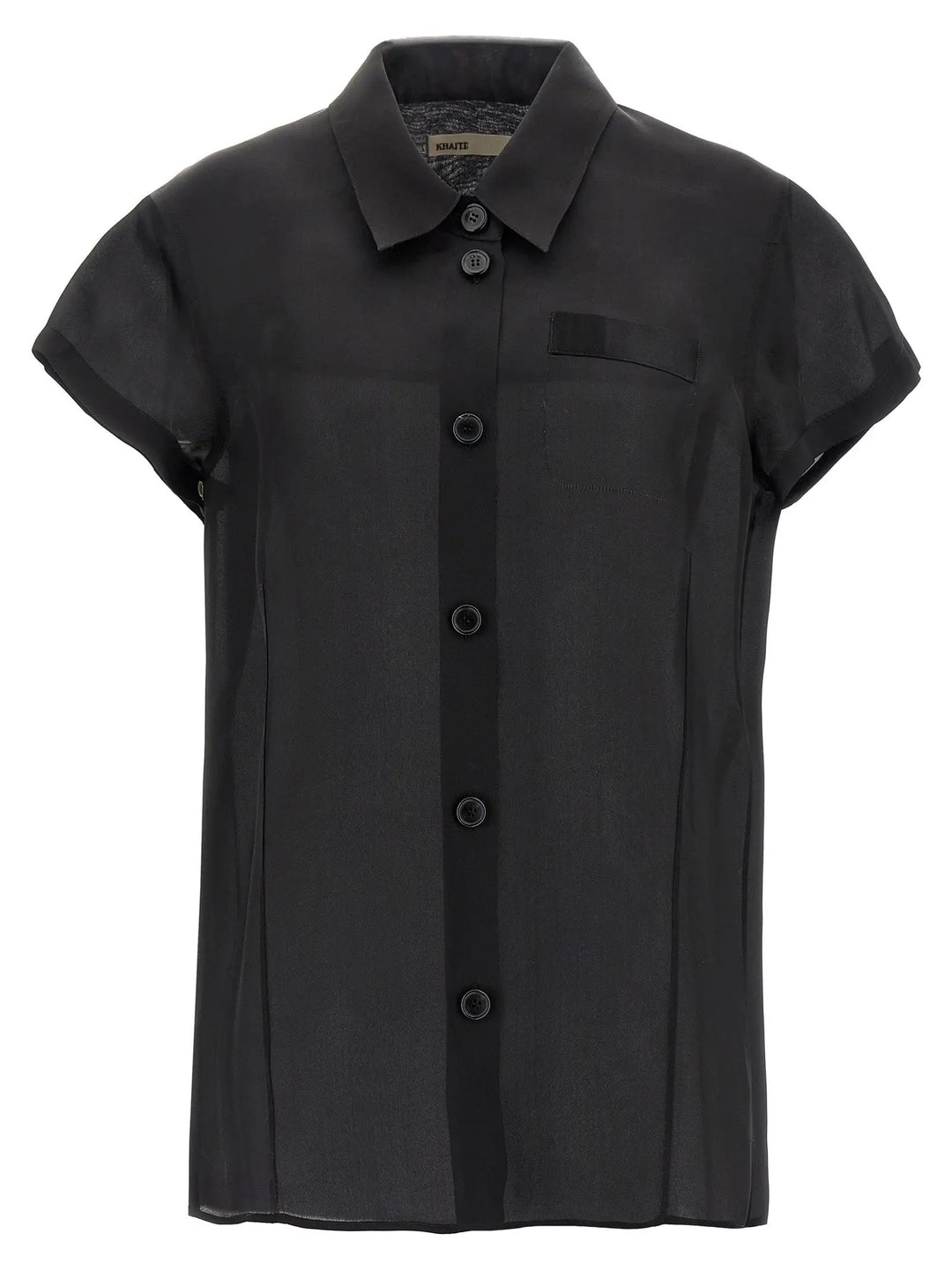 Khaite Black Silk Blouse