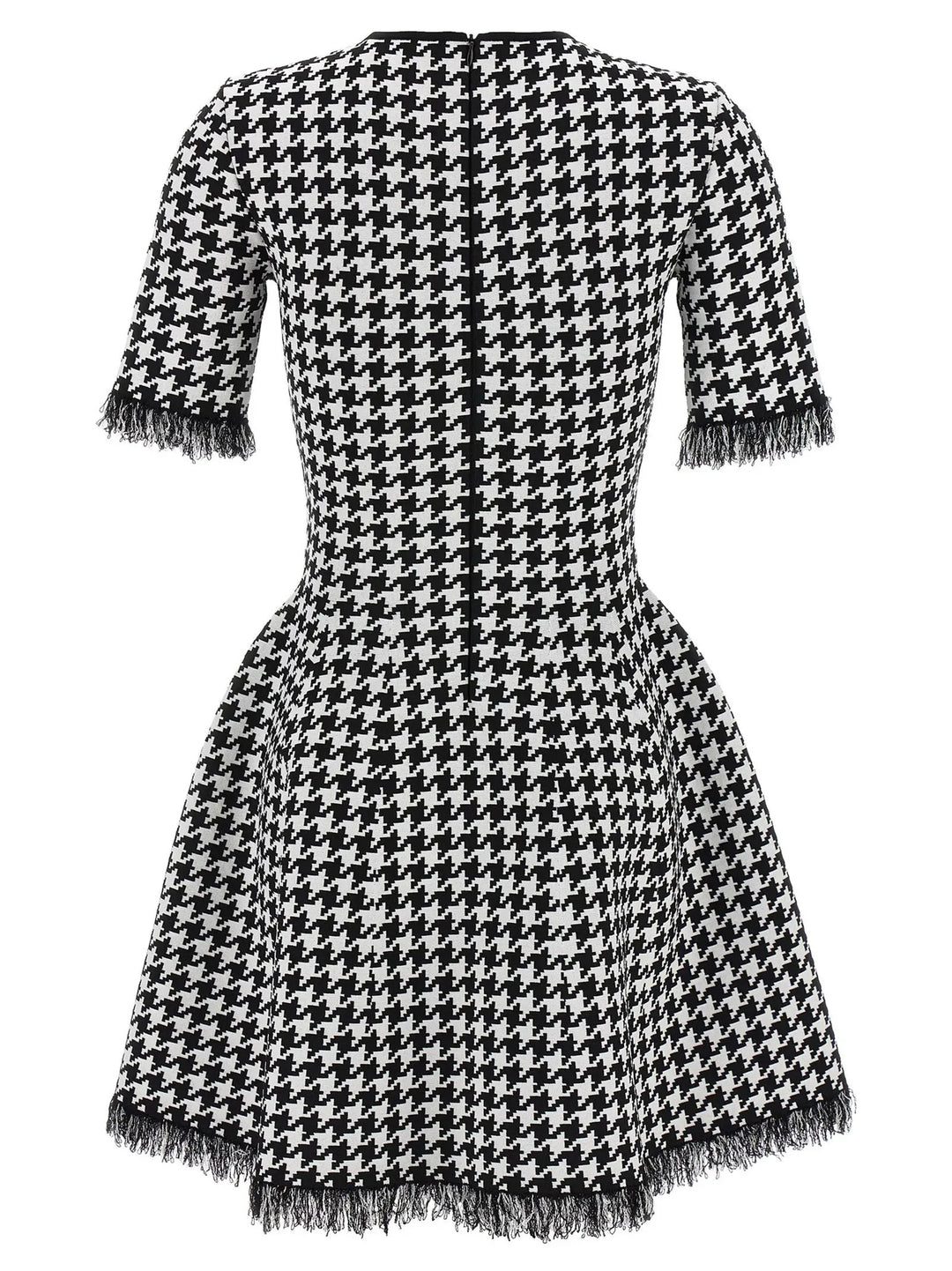 Alexander McQueen Bicolor Viscose Short Dress