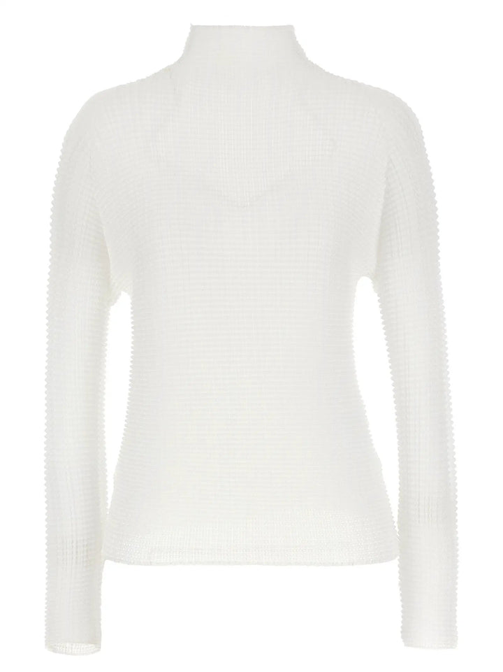 Issey Miyake White Polyester Blouse