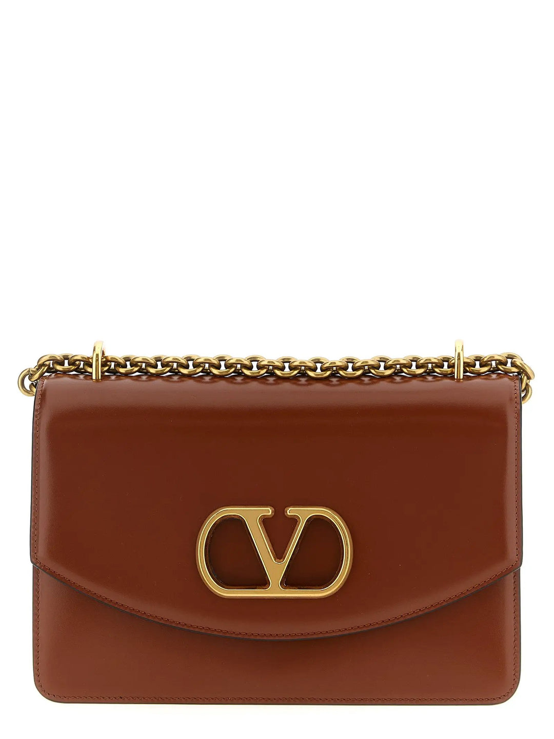 Valentino Garavani Brown Calfskin Shoulder Bag