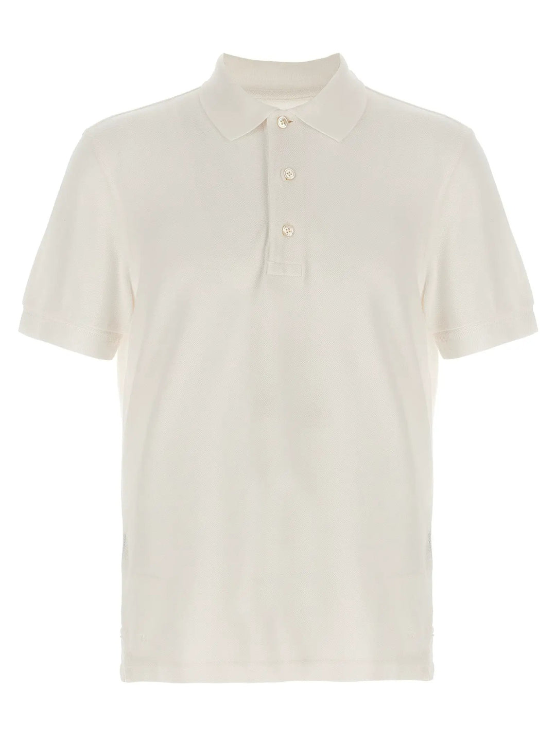 Tom Ford White Lyocell Polo Shirt