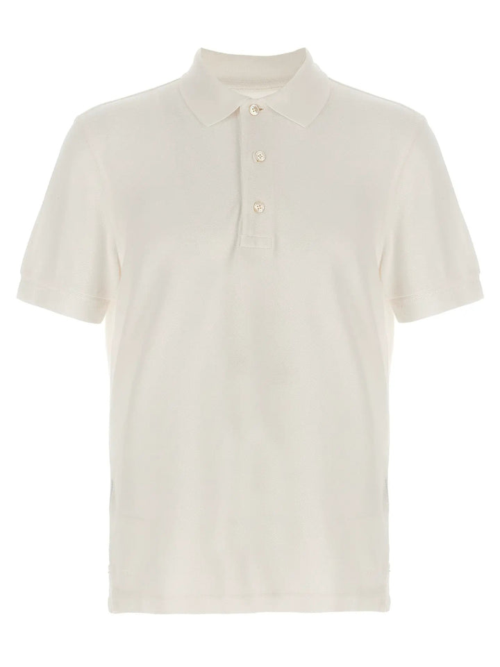 Tom Ford White Lyocell Polo Shirt